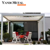 4*6 jardim exterior lazer bioclimático ajustável gazebo telhado veneziana pérgula de alumínio elétrica pérgula de alumínio à prova d' água