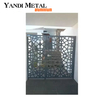 Painel decorativo de tela dobrável de metal de alumínio com corte a laser para exterior e privacidade para jardim, painel de tela de metal perfurado