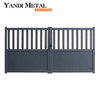 Yandi Alumínio Privacy Estate Gates Portas de garagem elétricas automáticas deslizantes para pátio de jardim portas de alumínio de metal