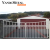 Porta de alumínio automática de metal para soldagem profissional, revestimento em pó, porta deslizante, entrada de garagem, porta de alumínio