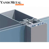 Parede de cortina de vidro exterior de construção de vidro temperado de alta qualidade sistema de unidade de janela parede de cortina de vidro de alumínio