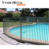 Placa de cerca de alumínio cerca de piscina de liga Yandi cerca de metal moderna revestida a pó para jardim ao ar livre