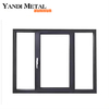 Sistema de porta de janela deslizante personalizada de design moderno Janela deslizante de alumínio com impacto de furacão com vidros duplos