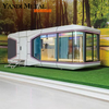 Cápsula espacial com sistema inteligente Cápsula de dormir de luxo à prova de som portátil pré-fabricada villa móvel