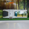 Casa pré-fabricada Estrutura de aço pré-fabricada personalizada hotel móvel venda modular casa cápsula eco-contêiner