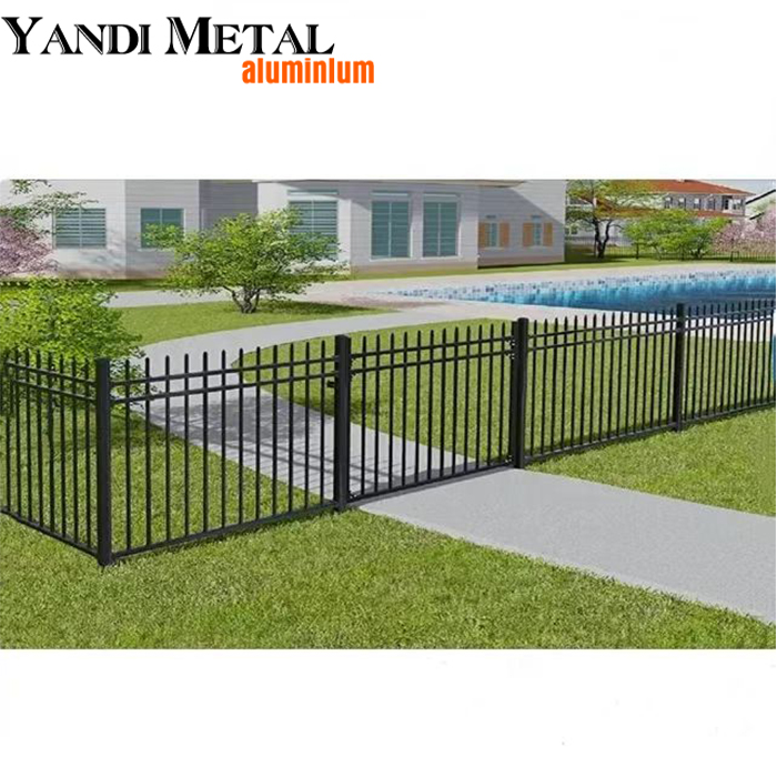 Fornece design moderno de cerca de alta qualidade, casas ao ar livre, quintal, jardim, material de liga de alumínio, painéis de cerca de metal