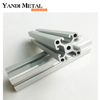 4040 Perfis de alumínio industrial extrudado com ranhura em T Perfis de alumínio anodizado com barra preta