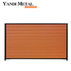 Cerca de alumínio para jardim ao ar livre Painel de cerca tubular de privacidade de metal Painel de cerca de ripas horizontal de alumínio para exterior