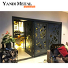Tela de metal com corte a laser para decoração externa, tela de metal com corte a laser para parede de flores, arte decorativa Colton, placa de aço, tela de metal com corte a laser