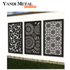 Design moderno personalizado cerca de alumínio decoração diy jardim privacidade tela de metal tela de corte a laser de alumínio