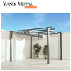 Gazebos de luxo com cobertura rígida à prova d'água para terraço Gazebos de jardim Gazebos com persianas de alumínio para exteriores