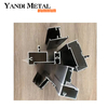 Perfis extrudados de alumínio com revestimento em pó personalizado do Yandi Aluminium