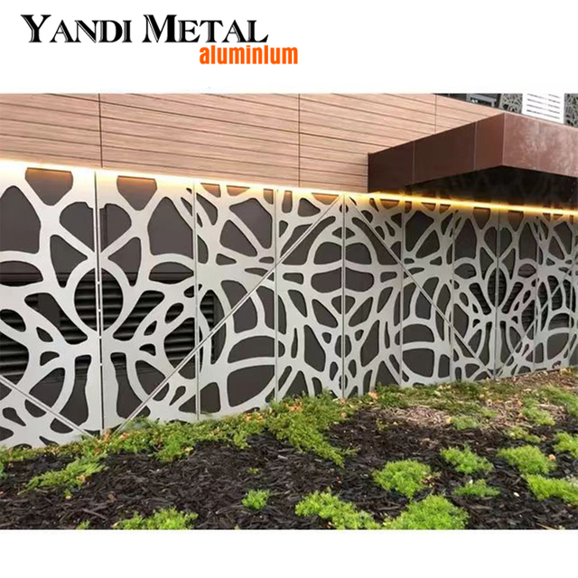 Tela divisória de metal com corte a laser para decoração de interiores Painel de metal personalizado Tela de corte a laser de alumínio para exterior