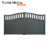Yandi Alumínio Privacy Estate Gates Portas de garagem elétricas automáticas deslizantes para pátio de jardim portas de alumínio de metal