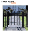Cerca de segurança para jardim automático, porta de alumínio, painel de metal, porta de ripas de alumínio, porta soldada decorativa
