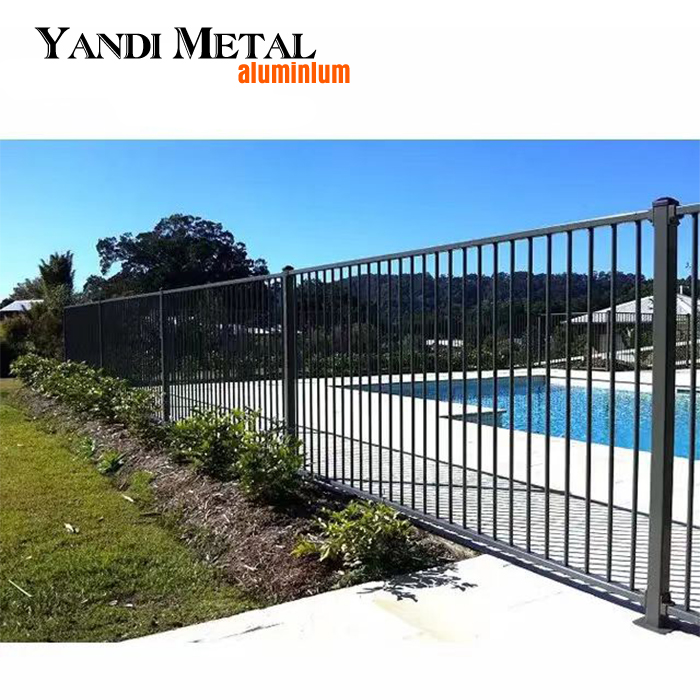 Tela de privacidade de piscina personalizada Cerca de alumínio de metal para jardim resistente