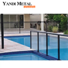 Placa de cerca de alumínio cerca de piscina de liga Yandi cerca de metal moderna revestida a pó para jardim ao ar livre