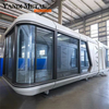 Cápsula de espaço familiar móvel Smart Camping de estilo moderno com cortinas de hotel ativadas por voz