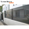 Painéis modernos de cerca de jardim com tiras de metal para cercas de alumínio com revestimento em pó de jardim frontal de alta qualidade