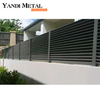 Painéis modernos de cerca de jardim com tiras de metal para cercas de alumínio com revestimento em pó de jardim frontal de alta qualidade