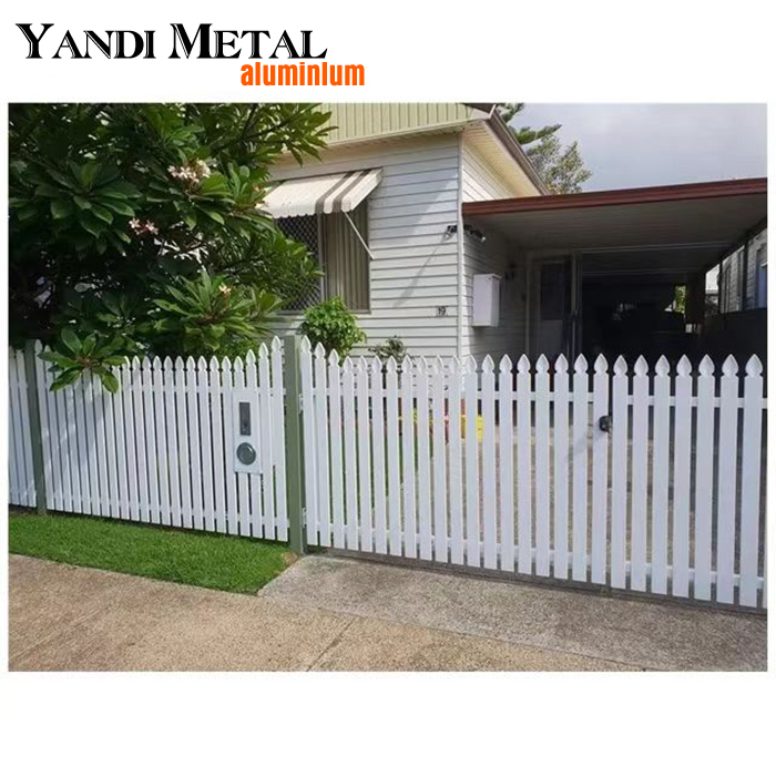 Cerca de privacidade moderna de metal para jardim residencial OEM / ODM Cerca de painel impermeável de alumínio para jardim externo