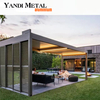 Novo e moderno gazebo de alumínio persianas elétricas ao ar livre gazebo bioclimático