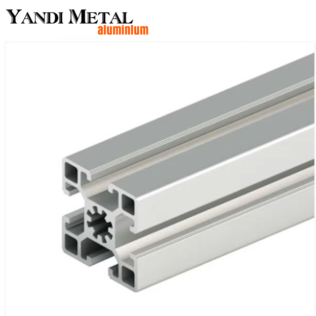 Fornecedor de perfis de alumínio extrudado com ranhura em T de alumínio anodizado natural de alta qualidade
