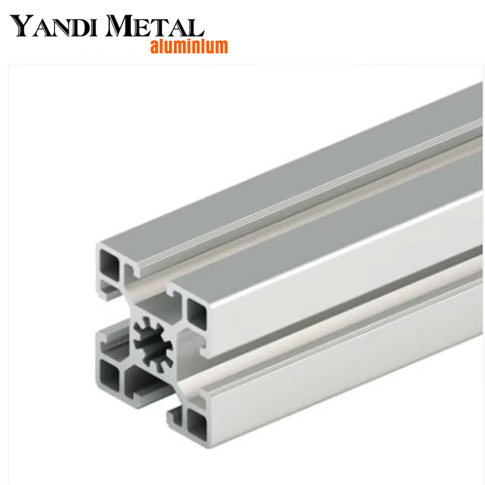 Fornecedor de perfis de alumínio extrudado com ranhura em T de alumínio anodizado natural de alta qualidade