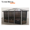 Gazebos exteriores impermeáveis ​​de alumínio Gazebos de jardim modernos Gazebos exteriores e gazebos de metal Fabricantes de alumínio
