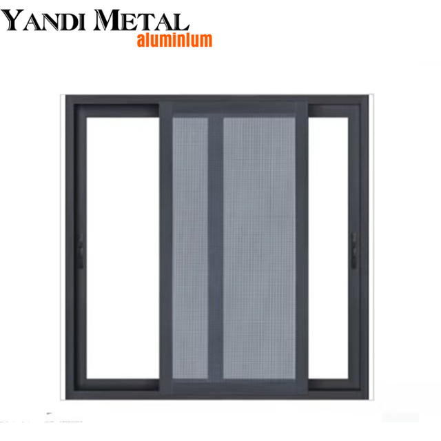 Porta de alumínio recém-projetada, moldura de alumínio dobrável, interior moderno, porta frontal dobrável dupla