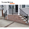 Trilhos de liga de alumínio de aço galvanizado simples clássicos Trilhos de escada externos/internos de ferro forjado