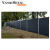Cerca de alumínio verde Wpc painel de cerca de jardim design à prova d'água cerca composta Wpc ao ar livre cerca de alumínio preto Wpc