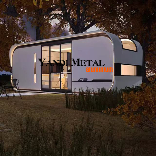 Quarto moderno, portátil, luxuoso, contêiner pré-fabricado, cabine de espaço móvel