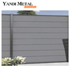 Material personalizado, madeira branca, plástico, PVC, alumínio, peças do painel da cerca do jardim