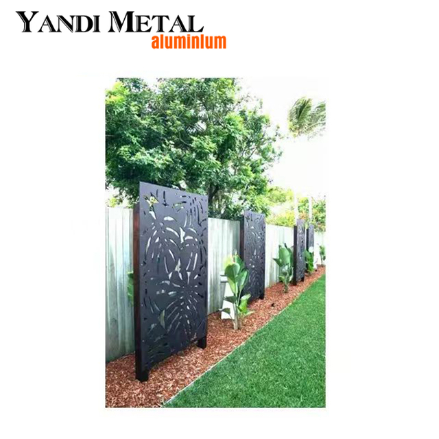 Painel de cerca de metal para tela externa de corte a laser de alumínio personalizado Tela de corte a laser de alumínio série 6000