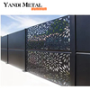 Design moderno personalizado cerca de alumínio decoração diy jardim privacidade tela de metal tela de corte a laser de alumínio