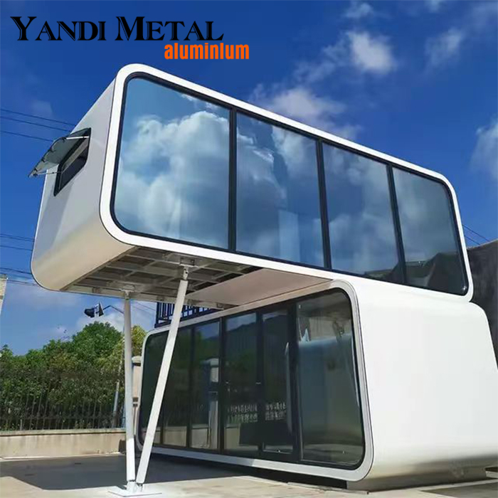Cor personalizada design moderno recipiente de luxo Villa Capsule hotel estrutura de aço leve sistema inteligente sala de cápsula