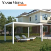4*6 jardim exterior lazer bioclimático ajustável gazebo telhado veneziana pérgula de alumínio elétrica pérgula de alumínio à prova d' água