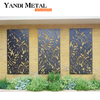 Tela divisória de metal com corte a laser para decoração de interiores Painel de metal personalizado Tela de corte a laser de alumínio para exterior