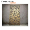 Painel decorativo de tela dobrável de metal de alumínio com corte a laser para exterior e privacidade para jardim, painel de tela de metal perfurado