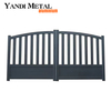 Yandi Alumínio Privacy Estate Gates Portas de garagem elétricas automáticas deslizantes para pátio de jardim portas de alumínio de metal