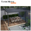Jardim bioclimático moderno pérgula personalizada de alumínio 6 × 4 pérgula manual com controle remoto toldo pérgula externa