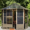 Gazebos exteriores impermeáveis ​​de alumínio Gazebos de jardim modernos Gazebos exteriores e gazebos de metal Fabricantes de alumínio