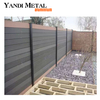 Material personalizado, madeira branca, plástico, PVC, alumínio, peças do painel da cerca do jardim