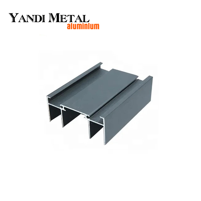 Perfil de alumínio com acabamento em perfil de madeira com imitação de tubo oco Perfil de alumínio com padrão de grão de madeira Perfil de alumínio com acabamento em grão de madeira