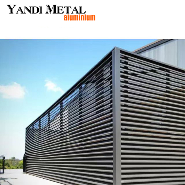 Cerca de jardim ornamental popular nova cerca de lâmina de metal liga de alumínio fabricação de alta qualidade