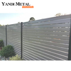 Cerca de privacidade para decoração externa de alta qualidade, ripas horizontais de alumínio e metal, painéis de cerca para jardim e pátio
