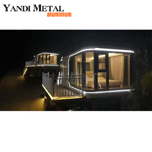 Cápsula espacial Cama para casa móvel Cabine de hotel Recipiente modular pré-fabricado pequena sala de cápsula com cozinha e banheiro