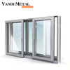O design profissional Yandi Aluminum pode ser personalizado com vidros duplos e janela de isolamento de alumínio com tela