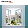 Novo design de revestimento em pó cor personalizada barato vidro duplo fornecedor superior de janela deslizante de alumínio